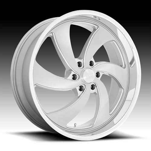 US Mags Desperado 6 U134 Brushed Silver Milled Custom Wheels 1